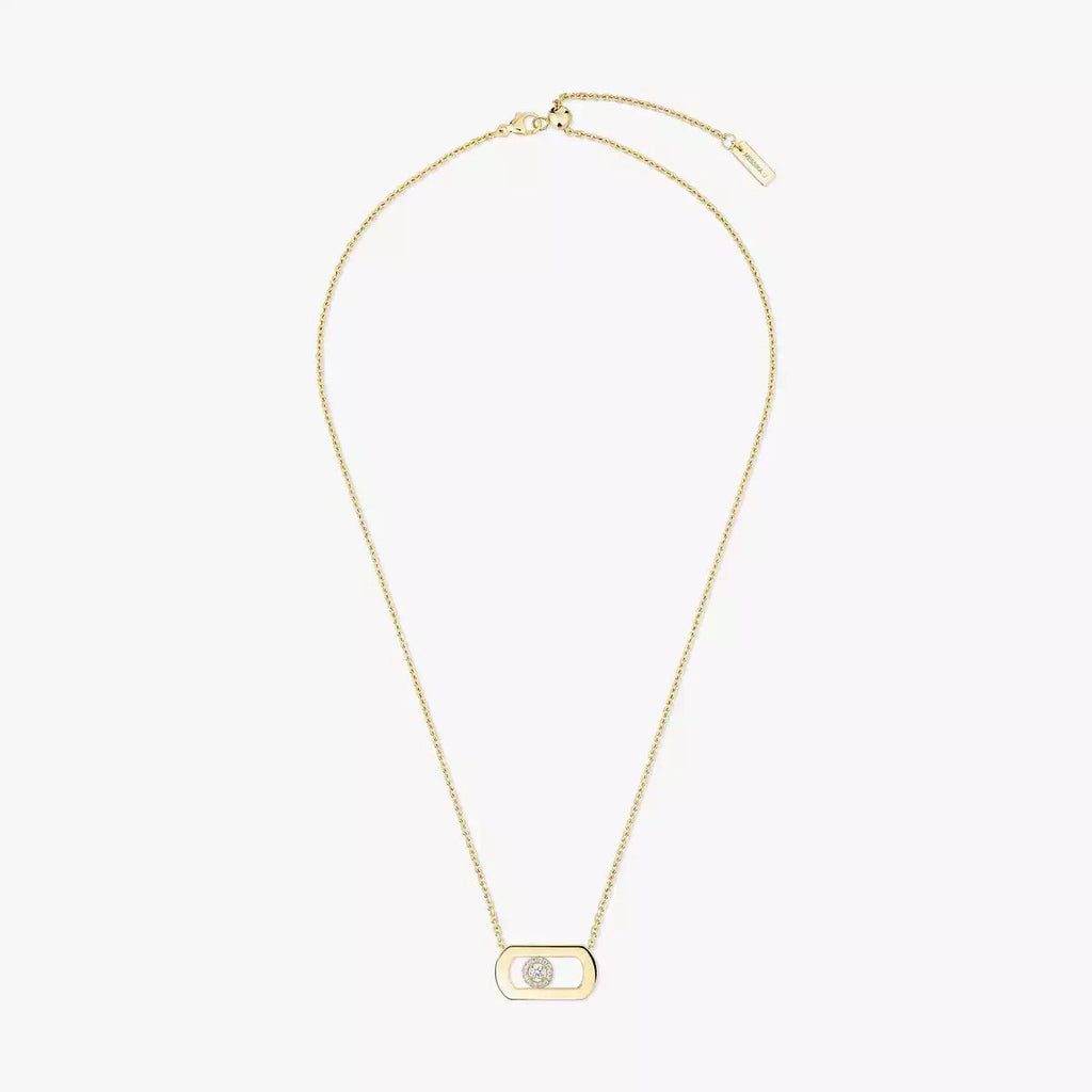 [Clover Jewelry]So Move Diamond Necklace in Gold