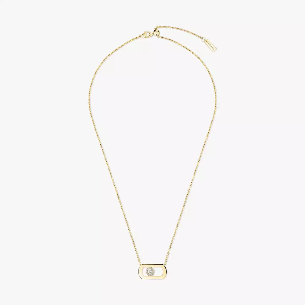 [Clover Jewelry]So Move Diamond Necklace in Gold