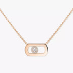 [Clover Jewelry]So Move Diamond Necklace in Gold