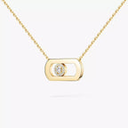 [Clover Jewelry]So Move Diamond Necklace in Gold
