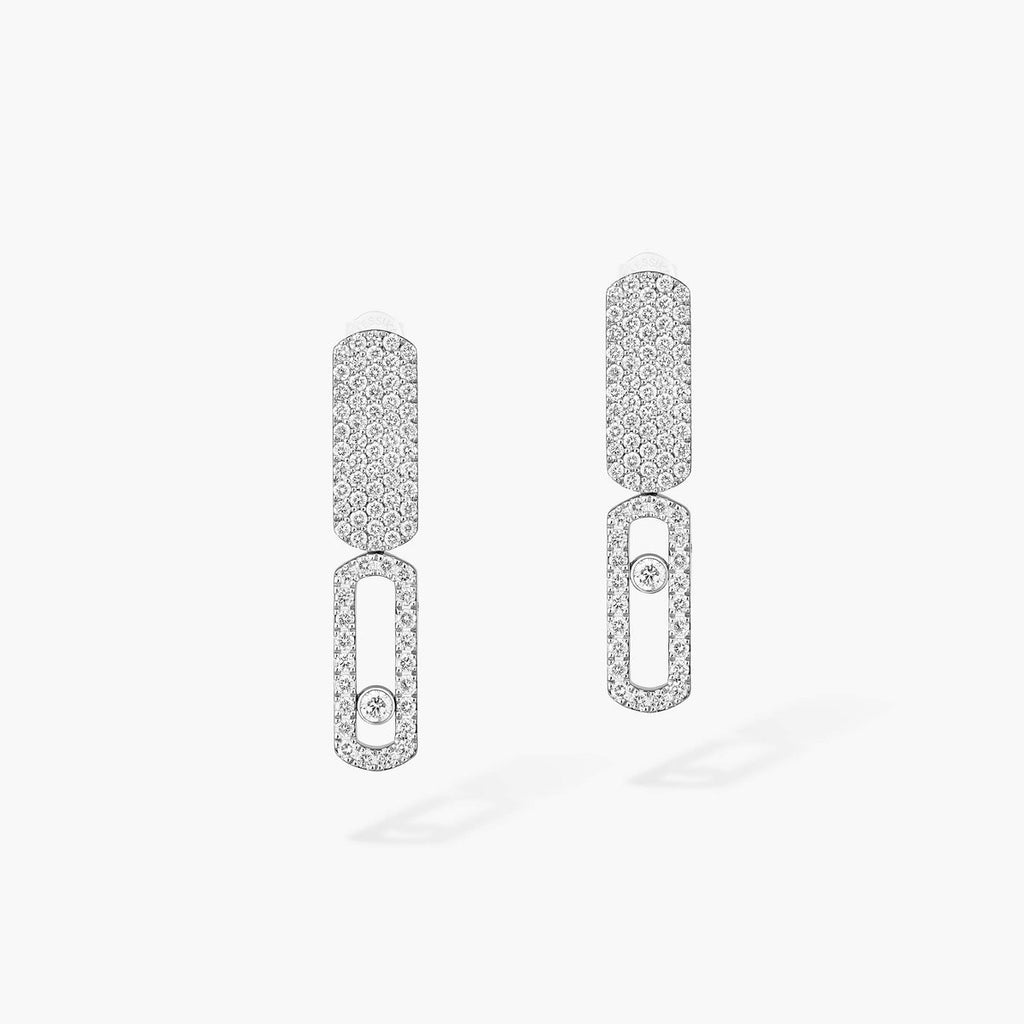 [Clover Jewelry]Imperial Move SM Diamond Earrings