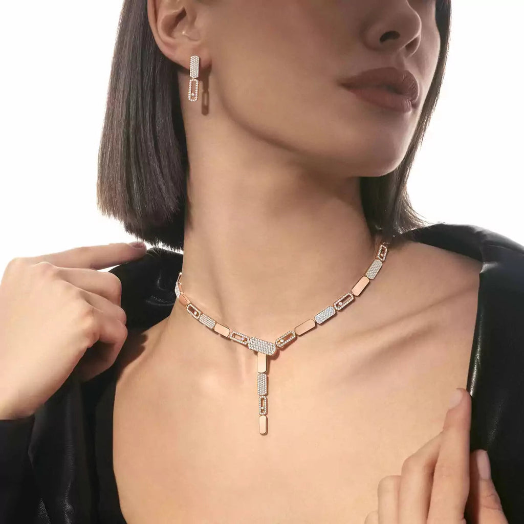 [Clover Jewelry]Imperial Move SM Diamond Earrings