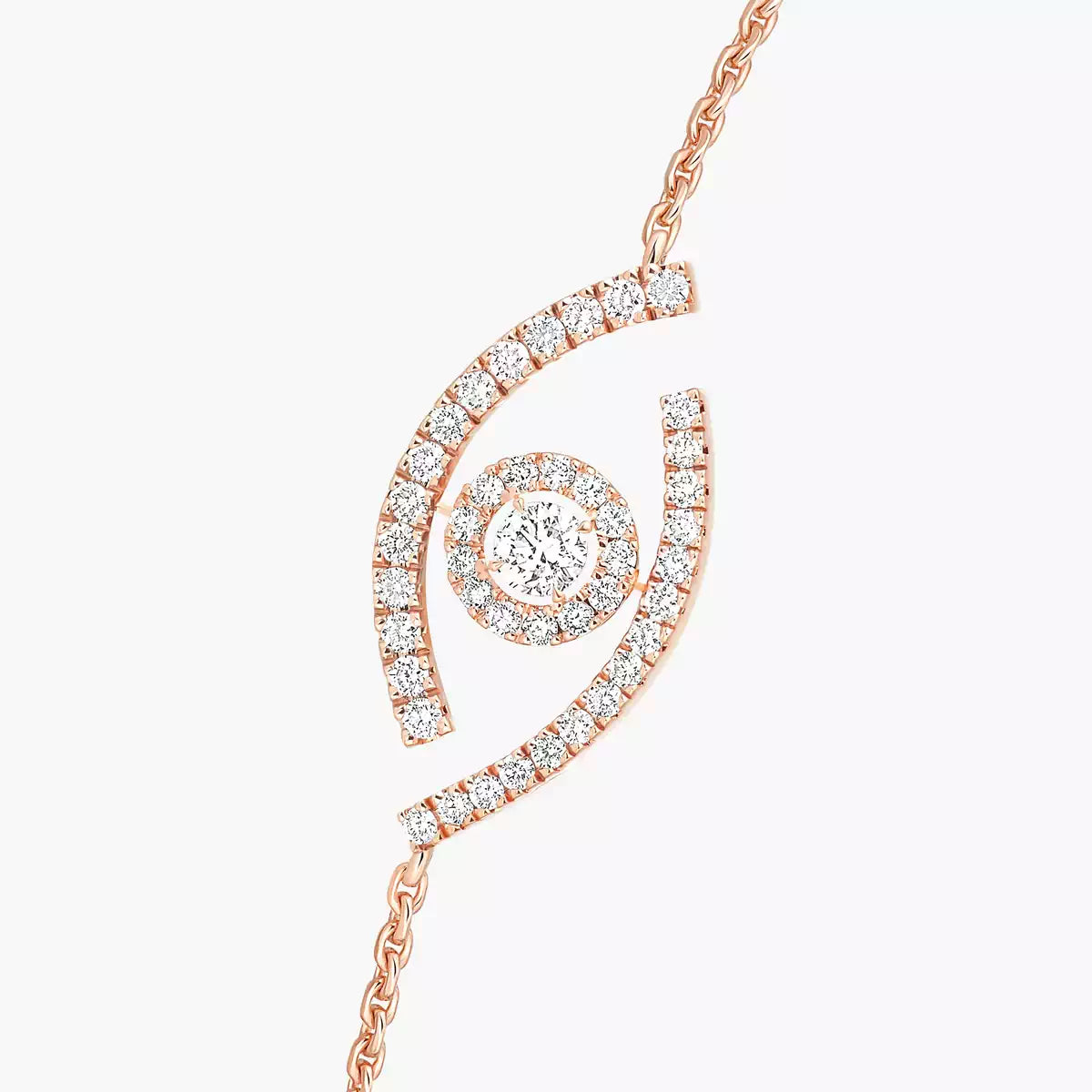 [Clover Jewelry]Lucky Eye Pave-Set Diamond Bracelet