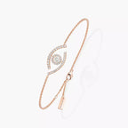 [Clover Jewelry]Lucky Eye Pave-Set Diamond Bracelet