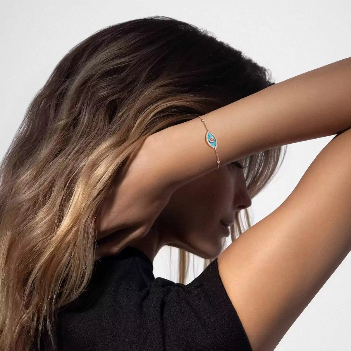 [Clover Jewelry]Lucky Eye Diamond Bracelet