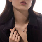 [Clover Jewelry]Diamond Necklace 0,20ct Brilliant Shape Joy