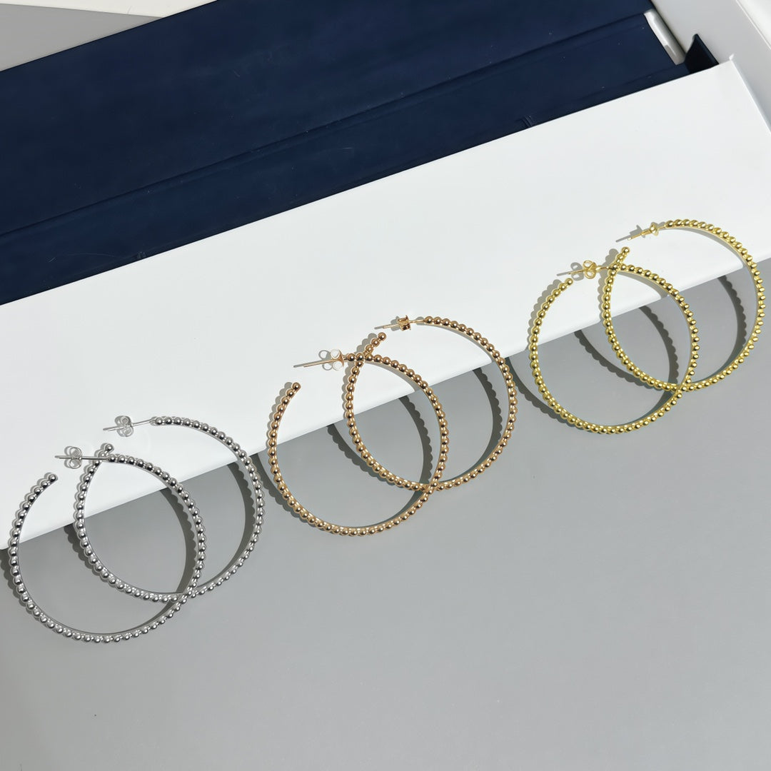 [Clover Jewelry] SMOOTH BEAD STUD EARRINGS