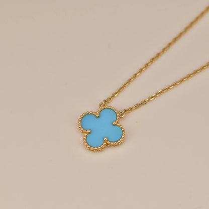 [Clover Jewelery]CLOVER 15MM VINTAGE TURQUOISE NECKLACE