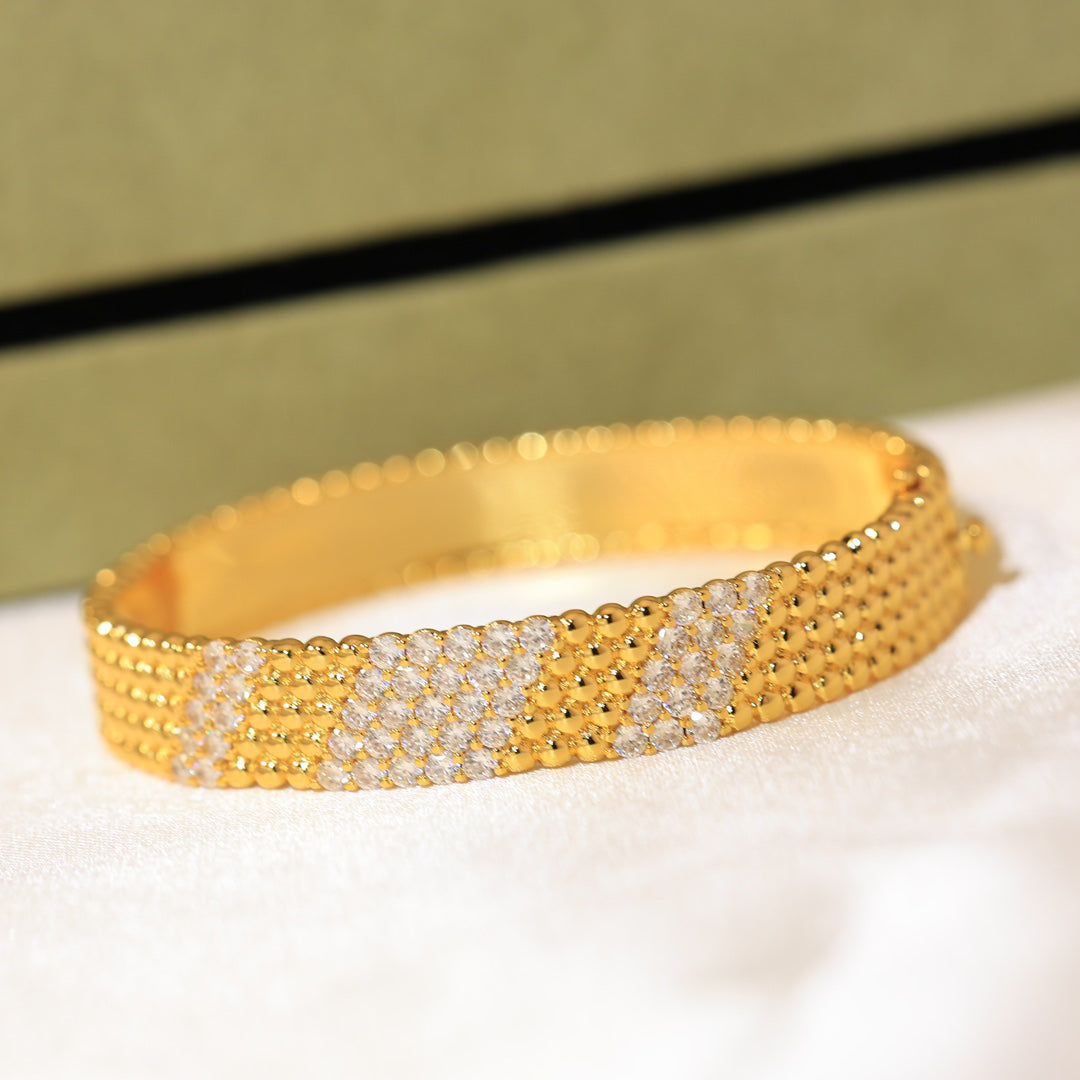 [Clover Jewelry]  FIVE-ROW DIAMOND BRACELET
