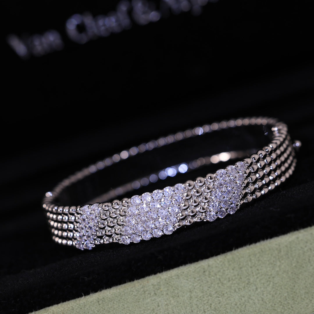 [Clover Jewelry]  FIVE-ROW DIAMOND BRACELET
