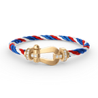 [Clover Jewelry]FORCE LARGE HORSESHOE HALF DIAMOND BRACELET GOLD