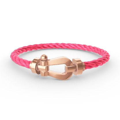 [Clover Jewelery]FORCE GROSSES HUFEISENARMBAND OHNE DIAMANT ROSÉGOLD