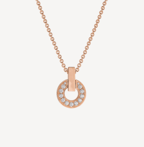 [Clover Jewelery]GARI NECKLACE PINK GOLD DIAMOND