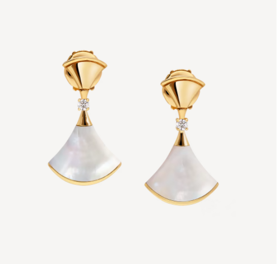 [Clover Jewelery]DREAM MOP 1 DIAMOND EARRINGS