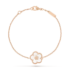 [Clover Jewelry]ラッキーホワイトMOP梅の花ブレスレット