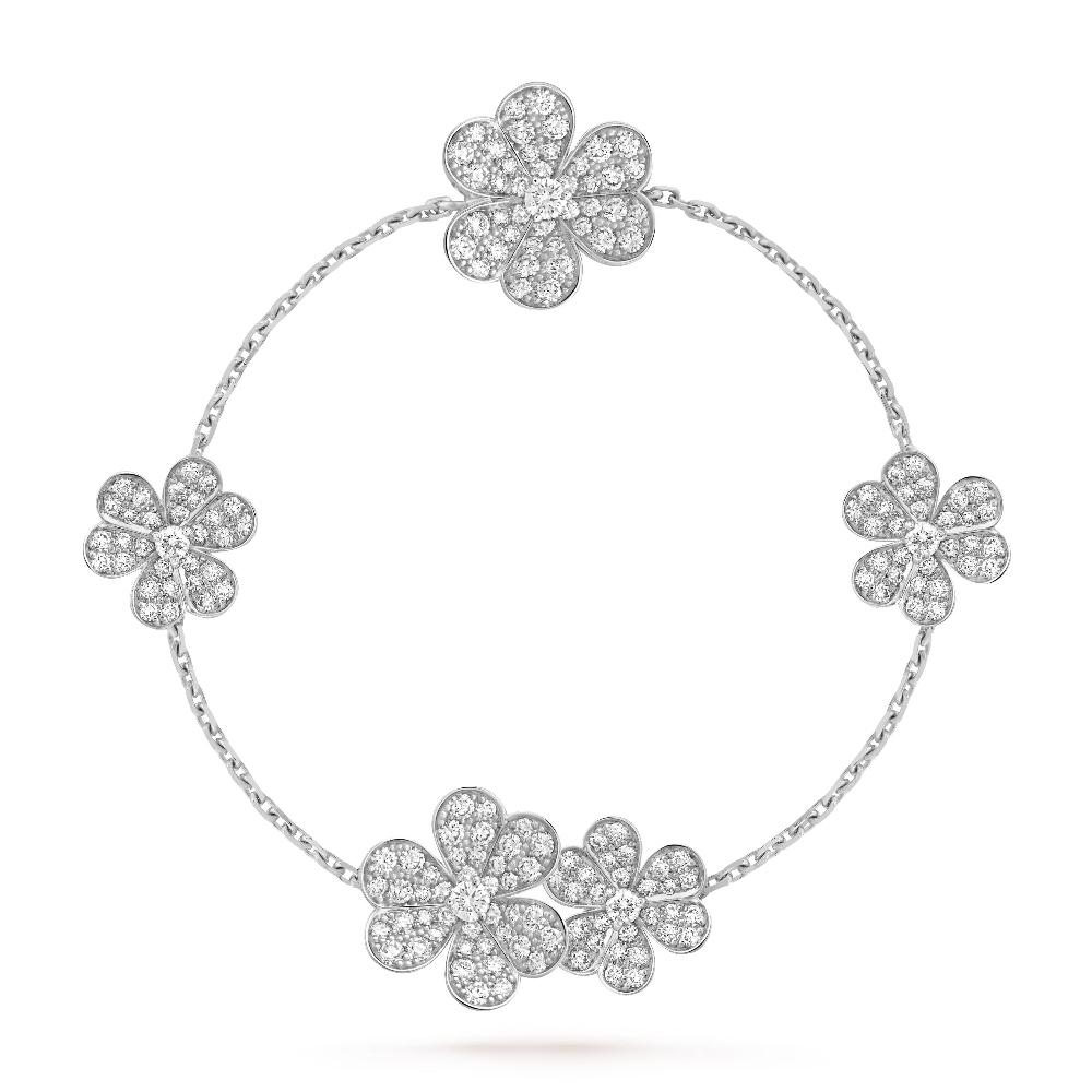[Clover Jewelery]FRIVOLE SILVER 5 FLOWERS BRACELET