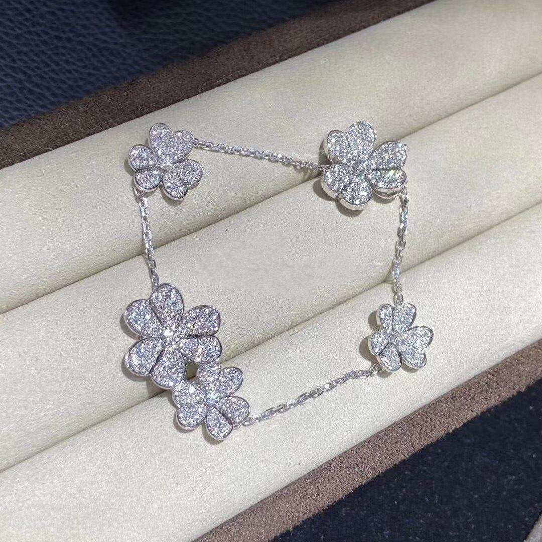 [Clover Jewelery]FRIVOLE SILVER 5 FLOWERS BRACELET