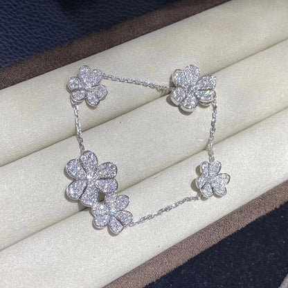 [Clover Jewelery]FRIVOLE SILVER 5 FLOWERS BRACELET