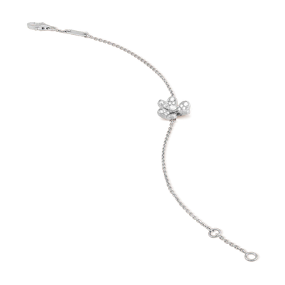 [Clover Jewelery]FRIVOLE SILVER FLOWER DIAMOND BRACELET