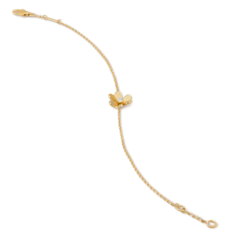 [Clover Jewellery] FRIVOLE GOLD BLUME ROSA MALACHIT ARMBAND