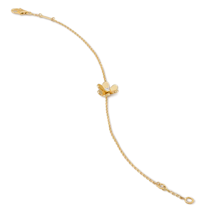 [Clover Jewellery] FRIVOLE GOLD BLUME ROSA MALACHIT ARMBAND
