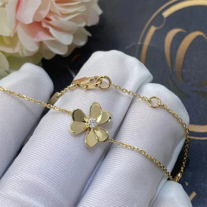 [Clover Jewellery] FRIVOLE GOLD BLUME ROSA MALACHIT ARMBAND