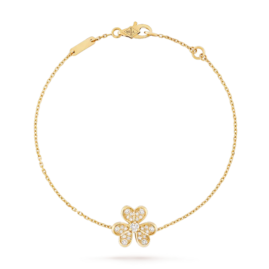 [Clover Jewelery]FRIVOLE GOLD FLOWER DIAMOND BRACELET