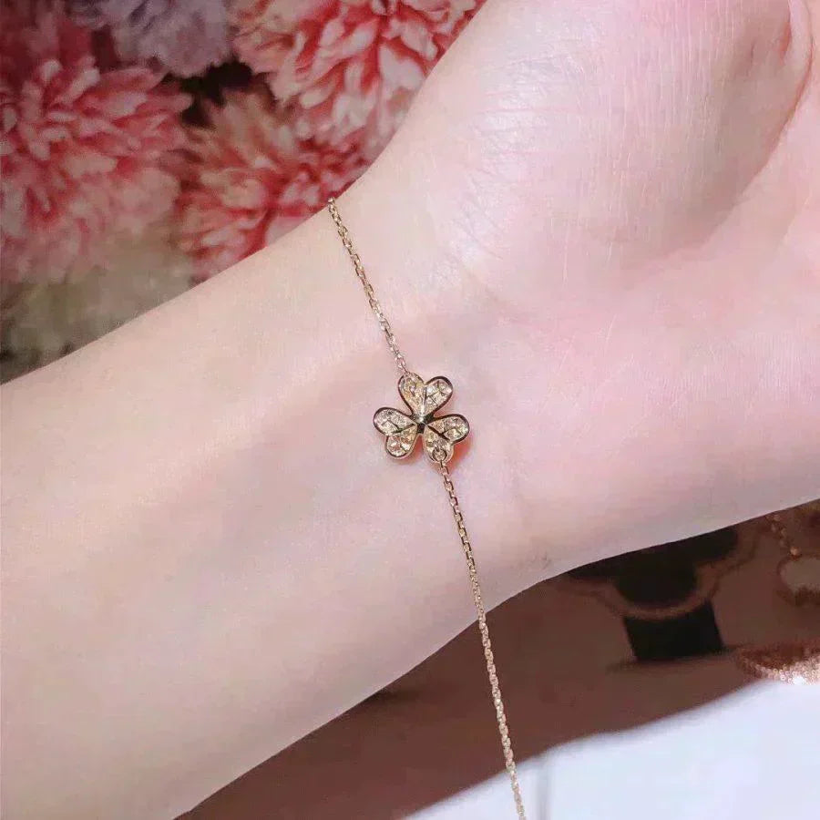 [Clover Jewelry]FRIVOLE GOLD FLOWER DIAMOND BRACELET