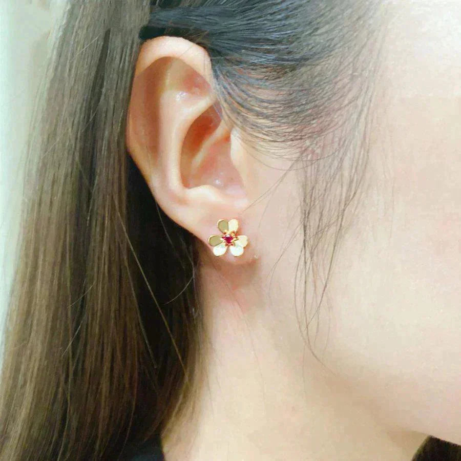 [Clover Jewelry]FRIVOLE BLUMENROSA OHRRINGE