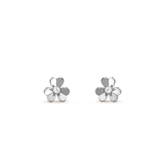 [Clover Jewelery]FRIVOLE MINI SILVER FLOWER EARRINGS