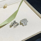 [Clover Jewelry]FRIVOLE SILBER BLUMEN DIAMANT OHRRINGE