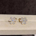 [Clover Jewelry]FRIVOLE GOLDBLUMEN-DIAMANT-OHRRINGE