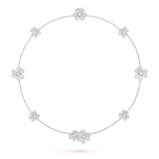 [Clover Jewelry]FRIVOLE SILBERN 9 BLUMEN HALSKETTE