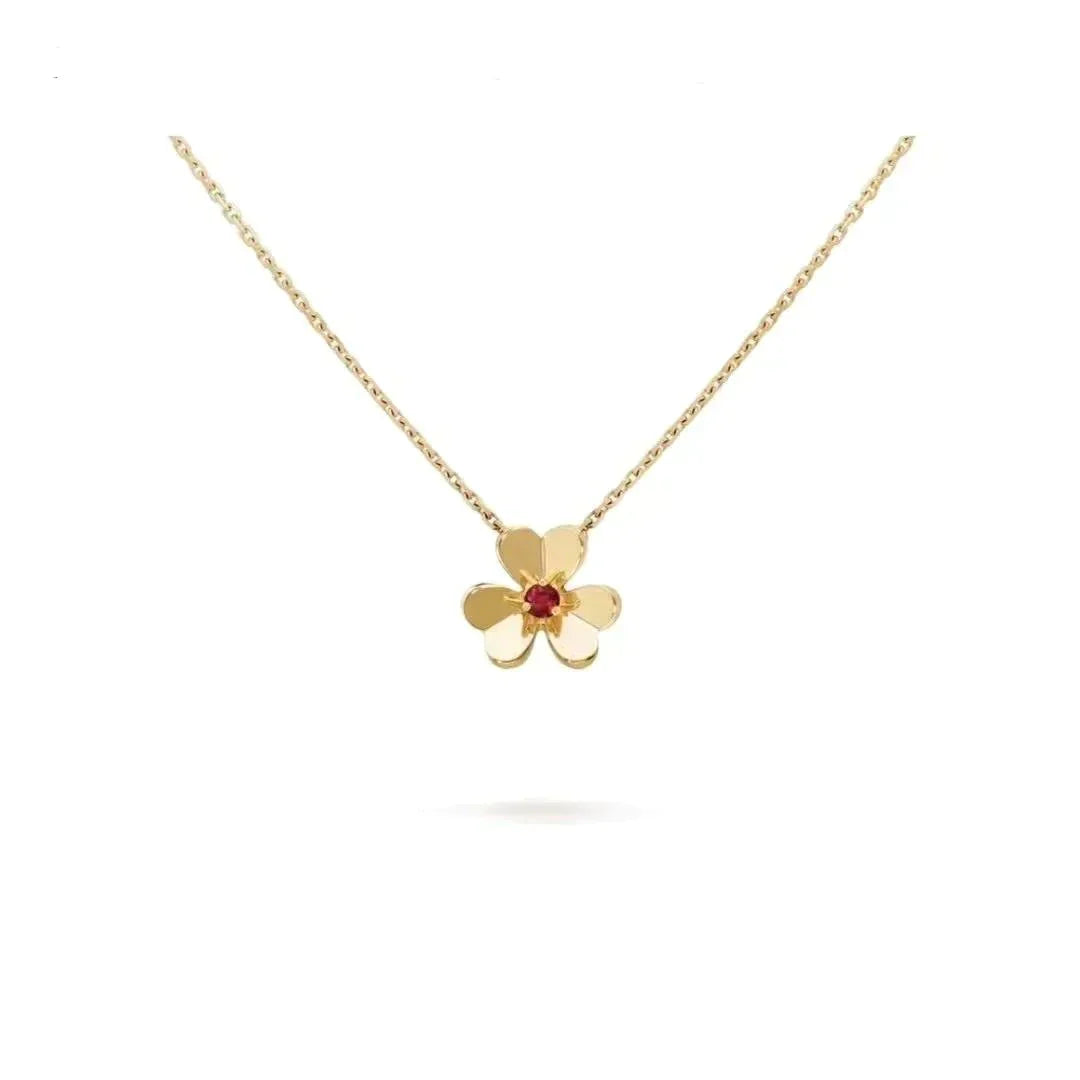 [Clover Jewelery]FRIVOLE GOLD FLOWER NECKLACE