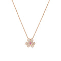 [Clover Jewelry]FRIVOLE ROSE GOLD BLUMEN-DIAMANTEN-HALSKETTE
