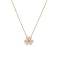 [Klee-Schmuck]FRIVOLE ROSÉGOLD BLUMEN DIAMANT HALSKETTE