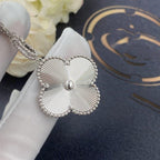[Clover Schmuck]KLEE 25MM SILBER GROSSER KLEE HALSKETTE