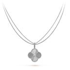 [Clover Schmuck]KLEE 25MM SILBER GROSSER KLEE HALSKETTE