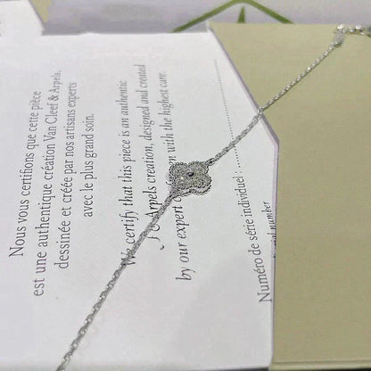 [Clover Jewelry]CLOVER EINZELNE BLUME ARMBAND SILBER