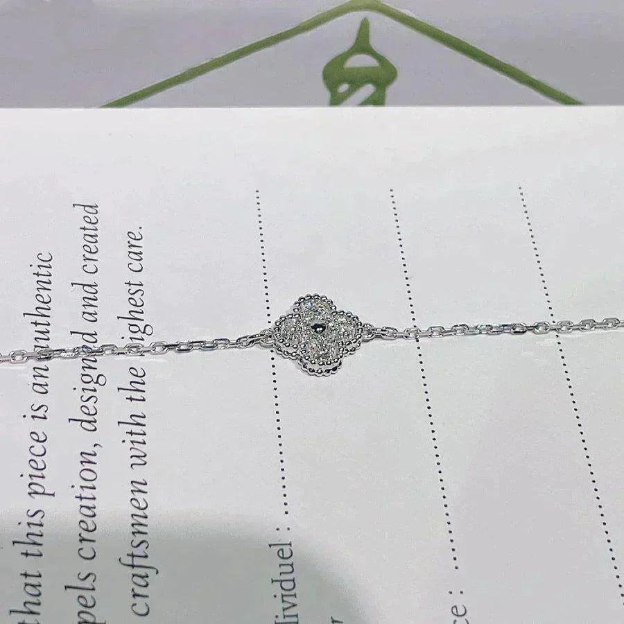 [Clover Jewelry]クローバー 一輪のブレスレット シルバー