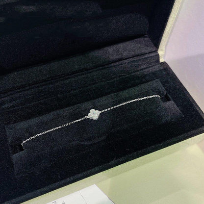 [Clover Jewelry]CLOVER EINZELNE BLUME ARMBAND SILBER