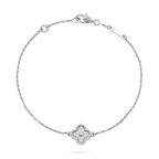 [Clover Jewelry]クローバー 一輪のブレスレット シルバー