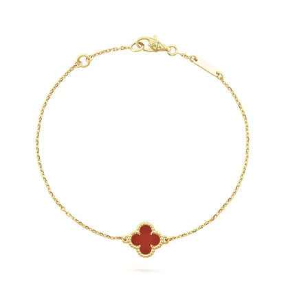 [Clover Jewelry]CLOVER KARNEOL EINZELNE BLUME ARMBAND