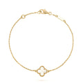 [Clover Jewelry]クローバー ホワイト マザーオブパール シングル フラワー ブレスレット