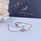 [Clover Jewelry]クローバー ホワイト マザーオブパール シングル フラワー ブレスレット