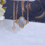 [Clover Jewelry]クローバー ホワイト マザーオブパール シングル フラワー ブレスレット