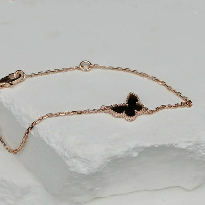 [Clover Jewelery]BUTTERFLY ONYX  BUTTERFLY BRACELET