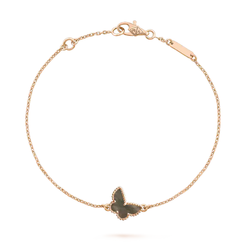[Clover Jewelry]オニキス バタフライ ブレスレット