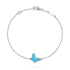 [Clover Jewelry]BUTTERFLY TURQUOISE BUTTERFLY BRACELET SILVER