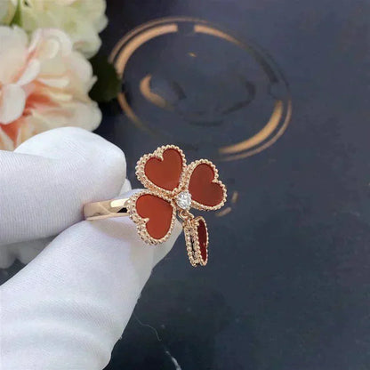 [Clover Jewelery]SWEET CLOVER CARNELIAN RING